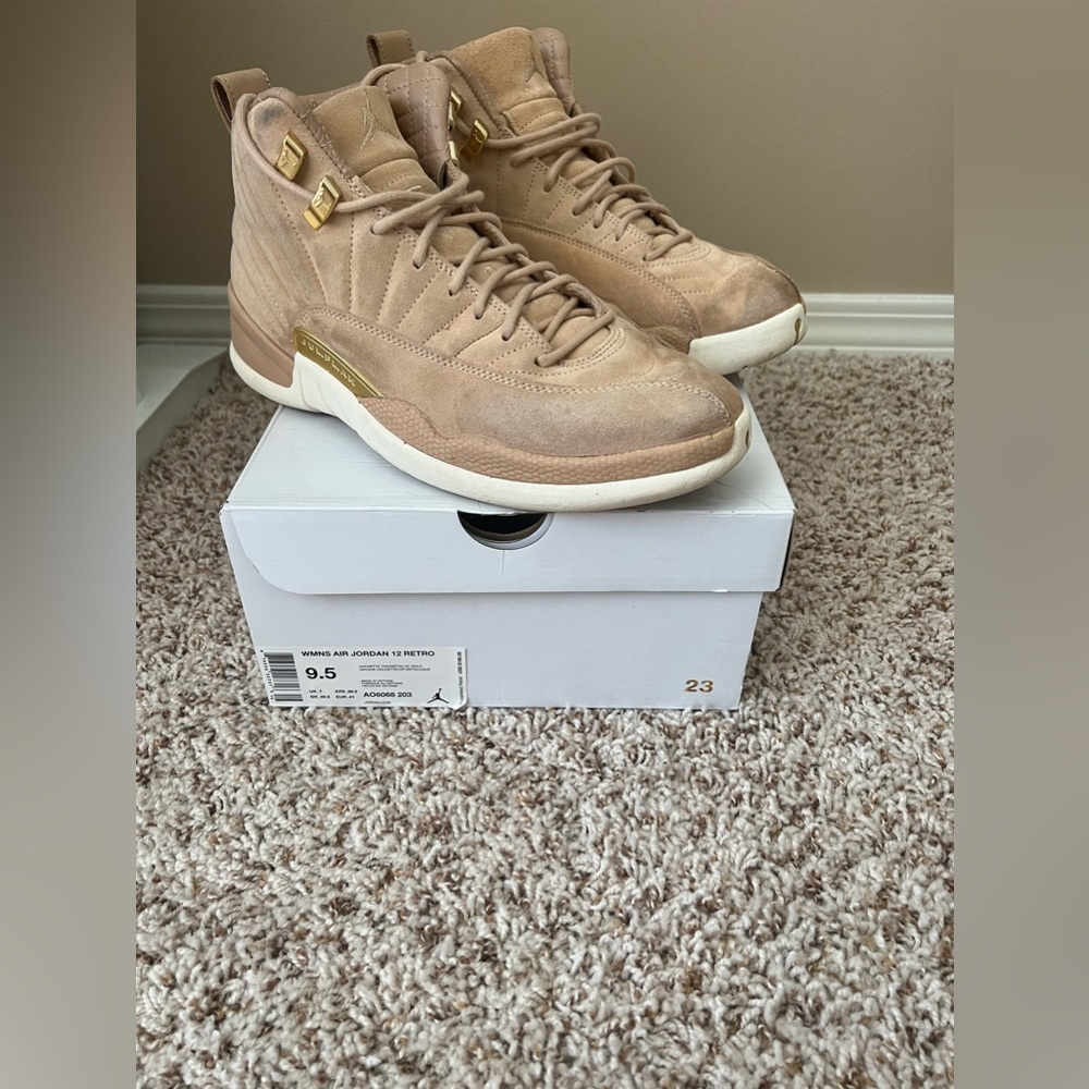 womens wmns air jordan 12 retro vachetta tan